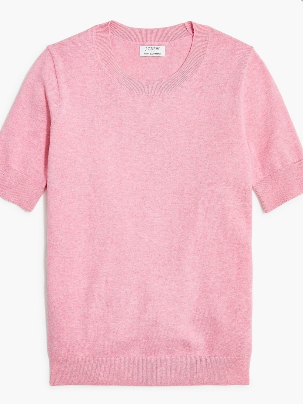 Jcrew Women’s cotton blend short sleeve crewneck sweater top size medium EUC